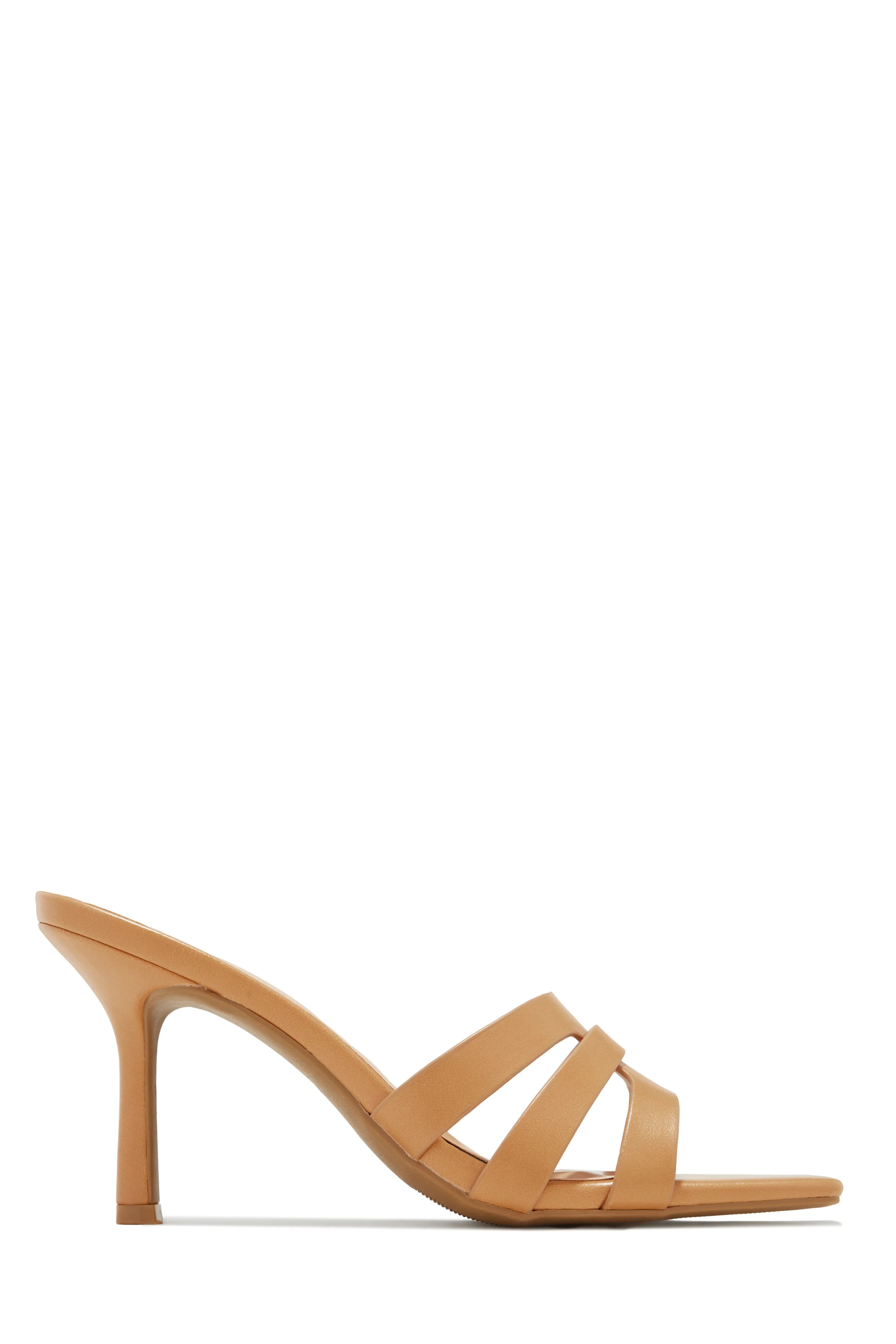 Valdis Mid Heel Mules - Nude