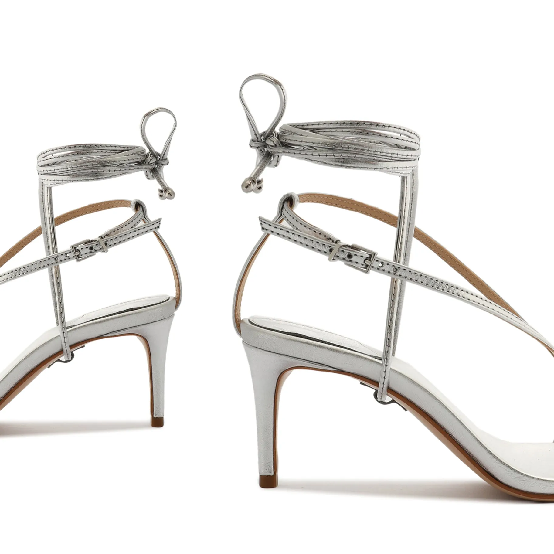 Vikki Lo Metallic Leather Sandal