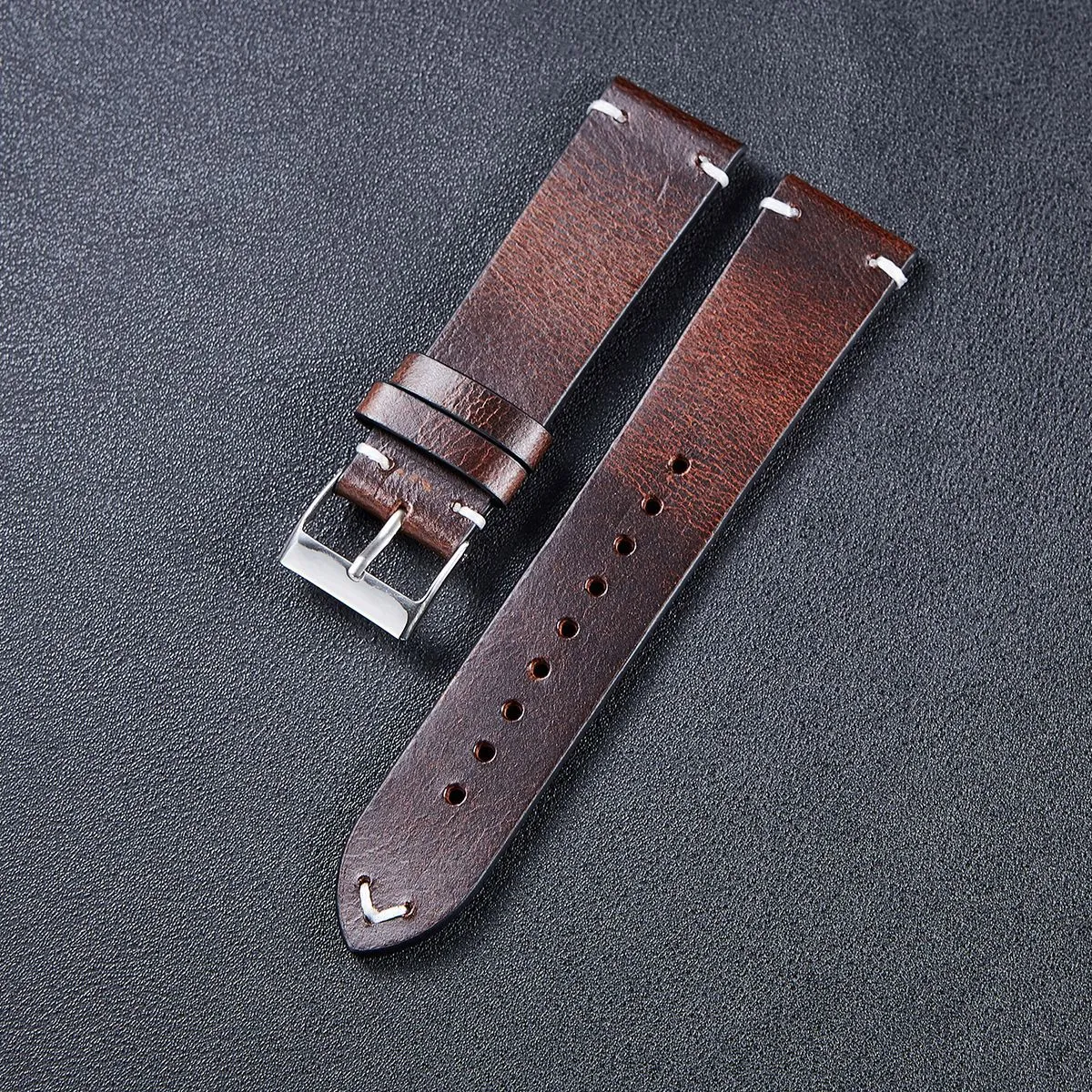 Vintage Oiled Leather Watch Straps Compatible with the Walkabout Watch 2