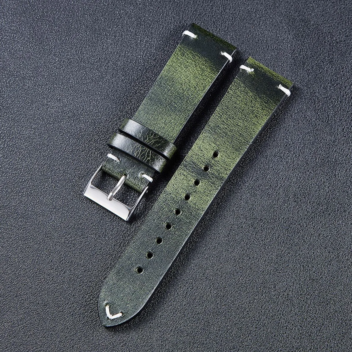 Vintage Oiled Leather Watch Straps Compatible with the Walkabout Watch 2