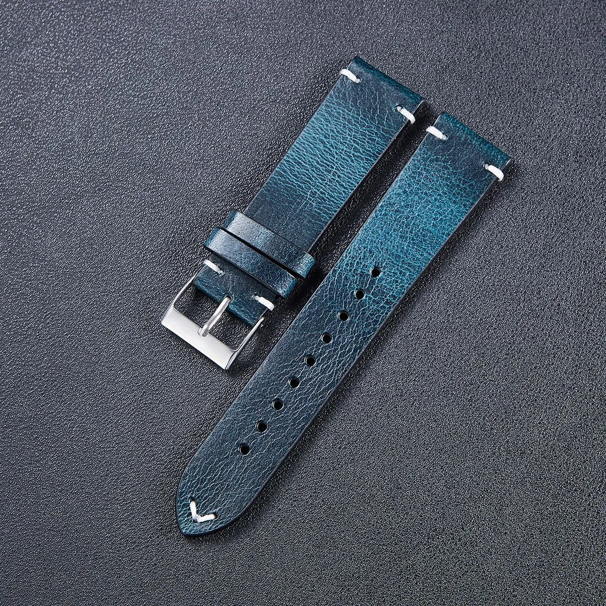 Vintage Oiled Leather Watch Straps Compatible with the Walkabout Watch 2