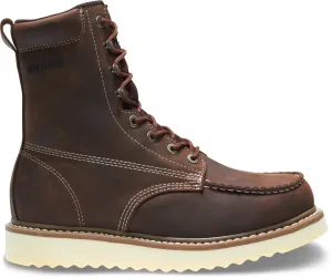 Wolverine Mens Brown Leather Loader 8in Work Boots