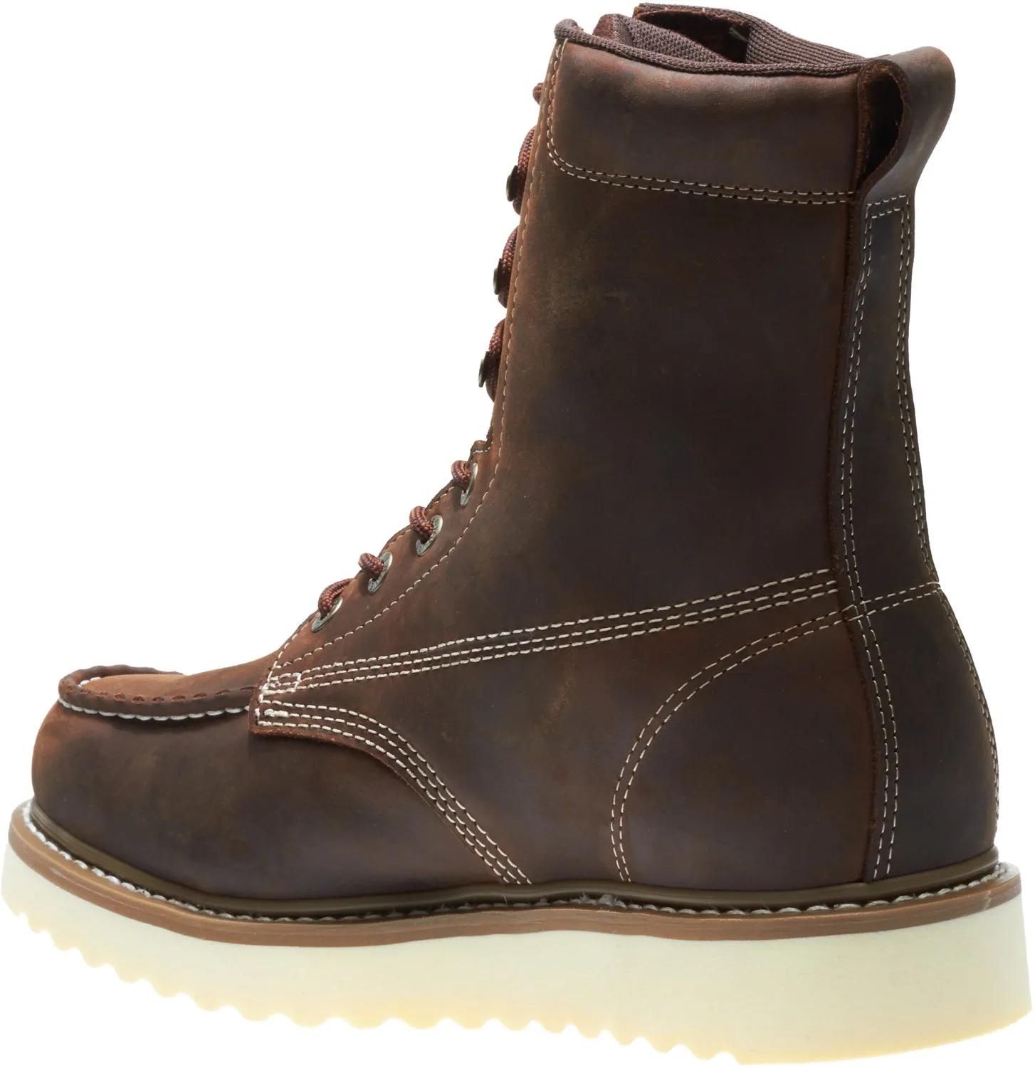 Wolverine Mens Brown Leather Loader 8in Work Boots