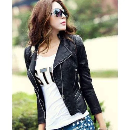 Women faux Leather jacket L2