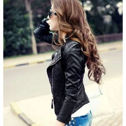 Women faux Leather jacket L2